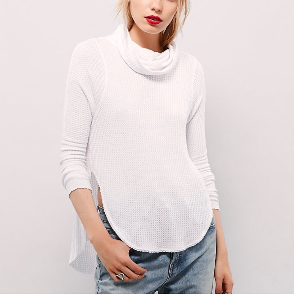 Free People We The Free Kristina Drippy Thermal in Off White
